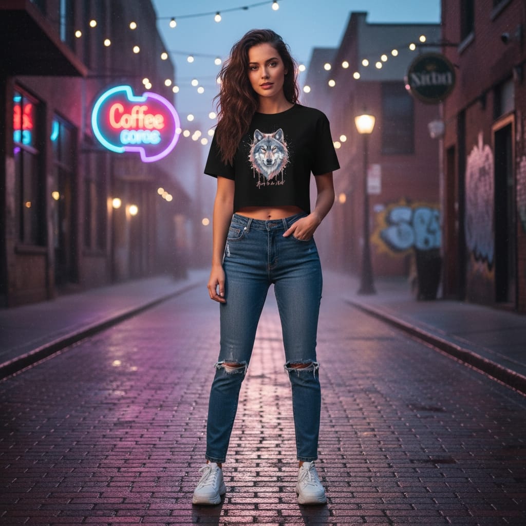 Women's Crop Top - Premium Combed Cotton