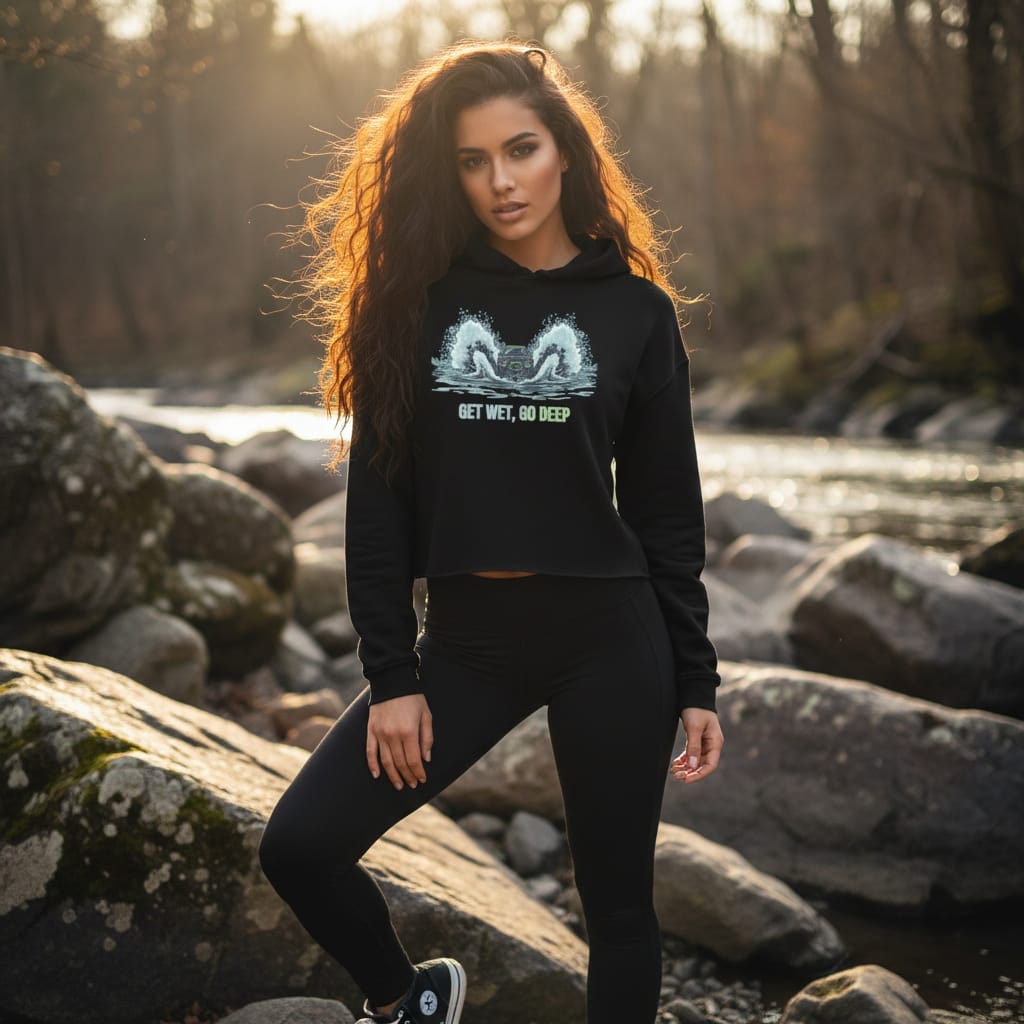 Women's Crop Hoodie - Stylish Cropped Sweatshirt