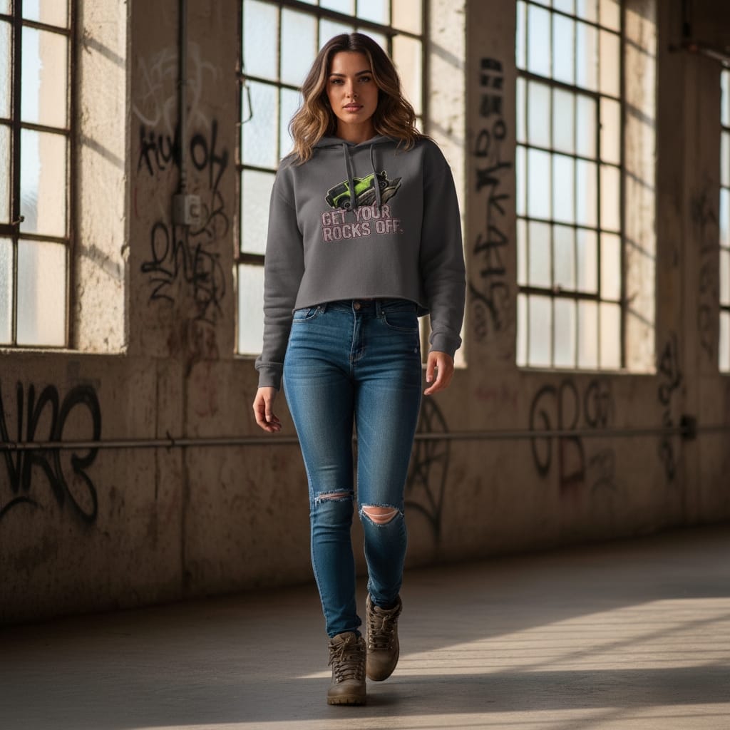 Women's Crop Hoodie - Stylish Cropped Sweatshirt