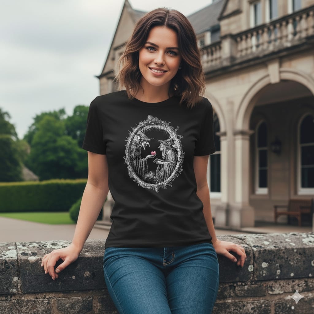 All Hallows' Eve Essentials - Unisex t-shirt - A witch and A Vampire