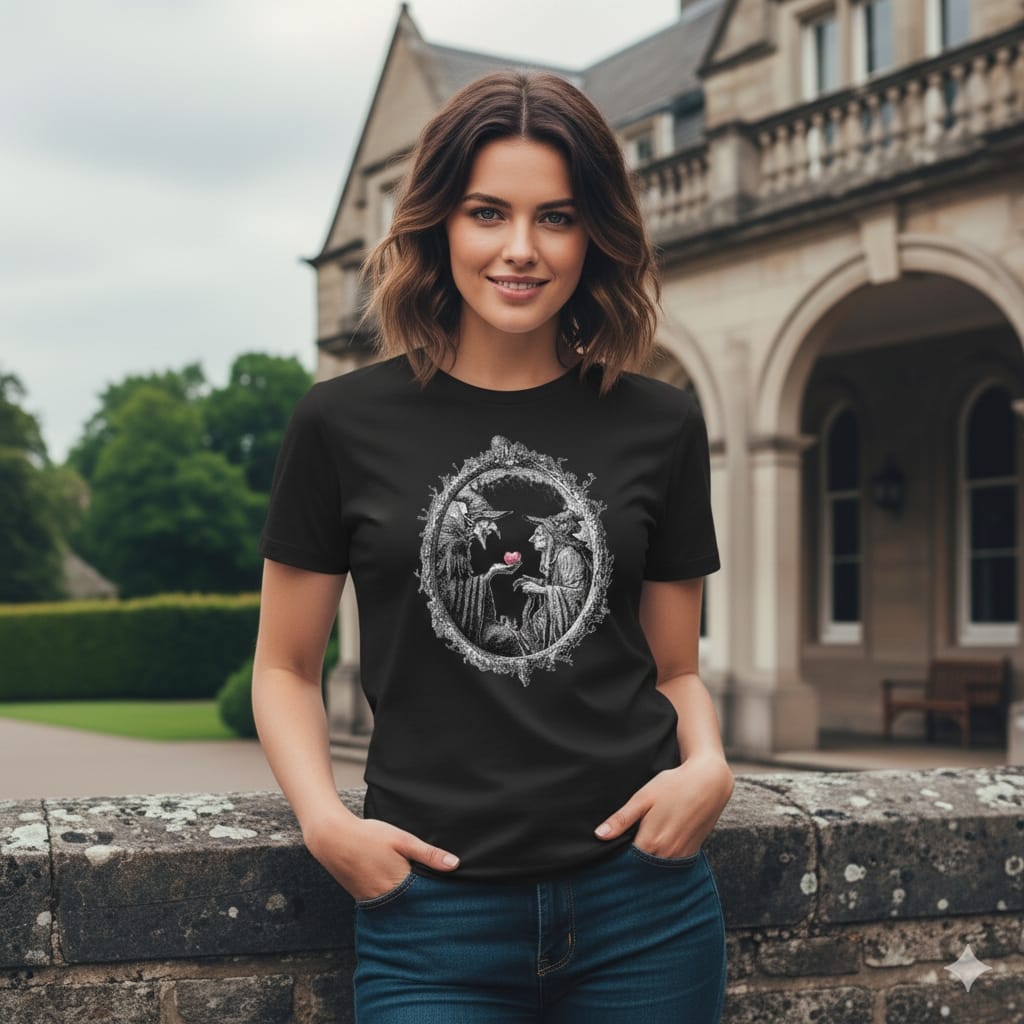 All Hallows' Eve Essentials - Unisex t-shirt - A witch and A Vampire