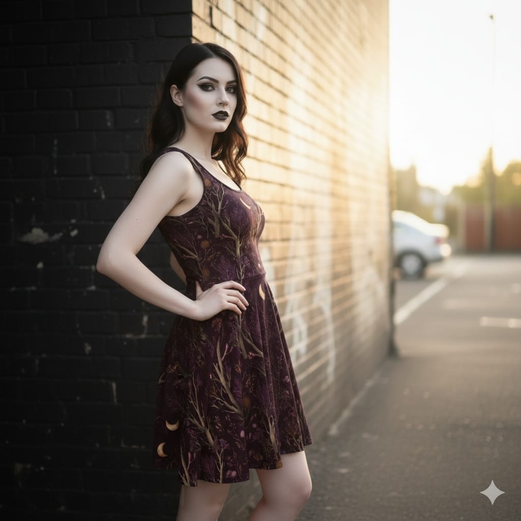 Witching Hour Threads - Midi Skater Dress - Halloween