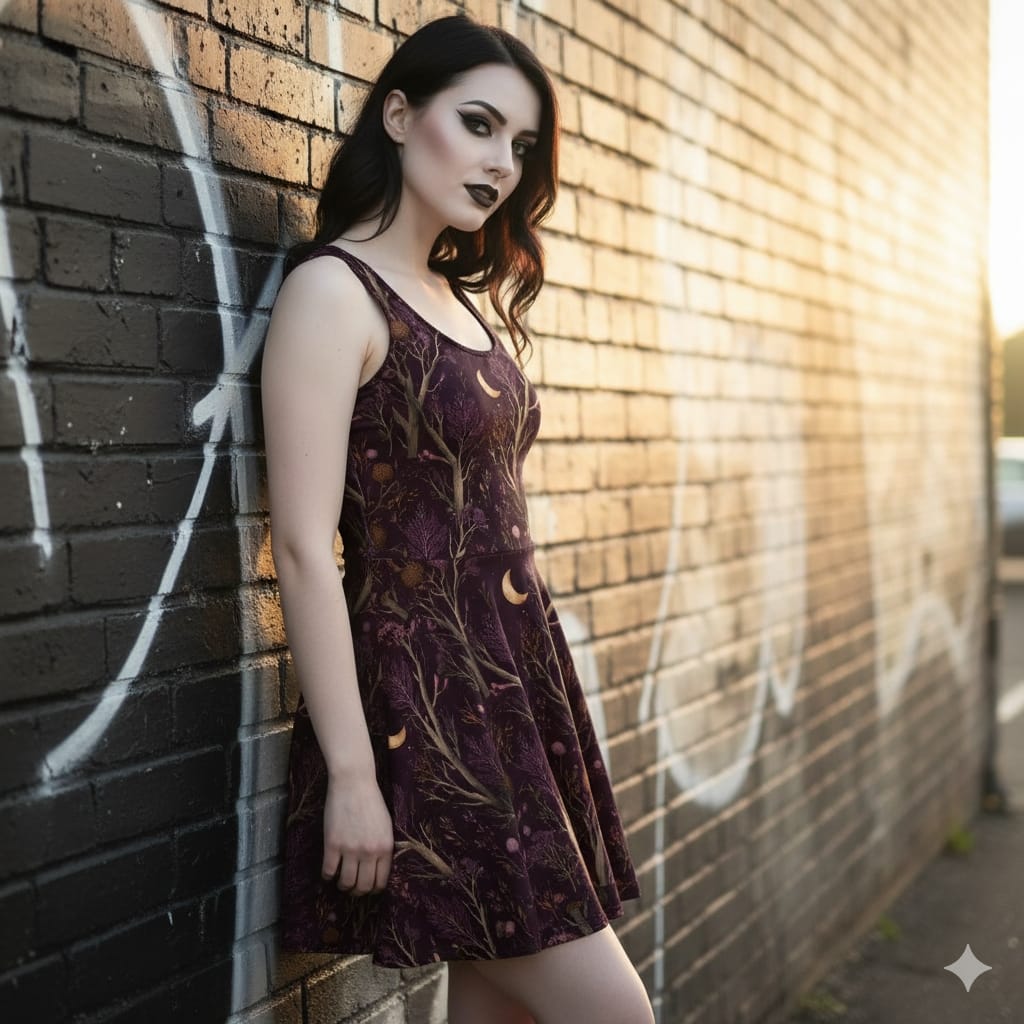Witching Hour Threads - Midi Skater Dress - Halloween