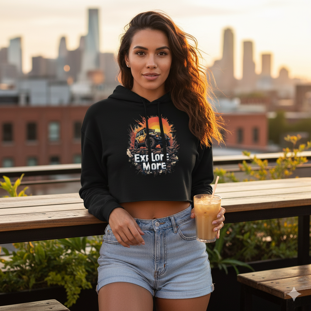 Women's Crop Hoodie - Premium Comfort & Style | DanArt Labs