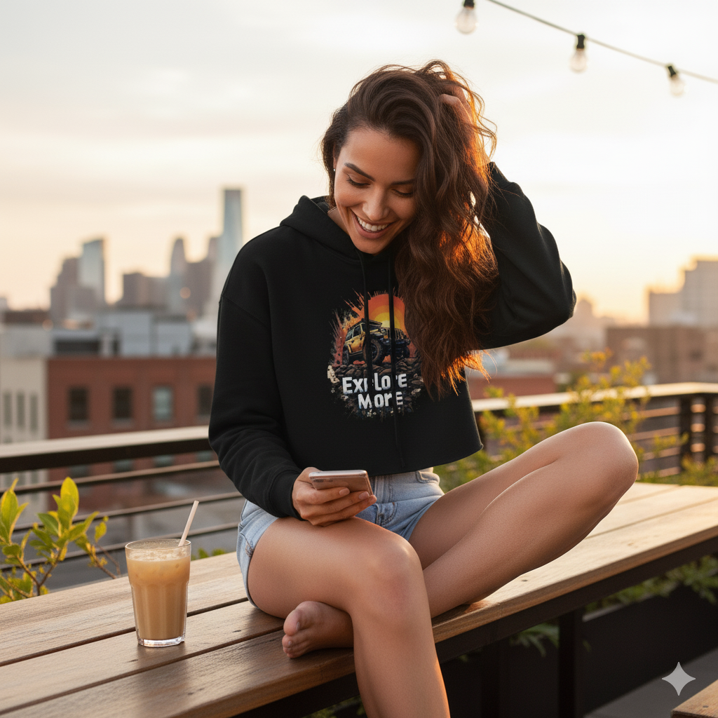 Women's Crop Hoodie - Premium Comfort & Style | DanArt Labs