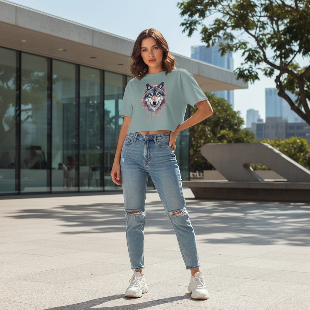 Women's Crop Top - Premium Combed Cotton