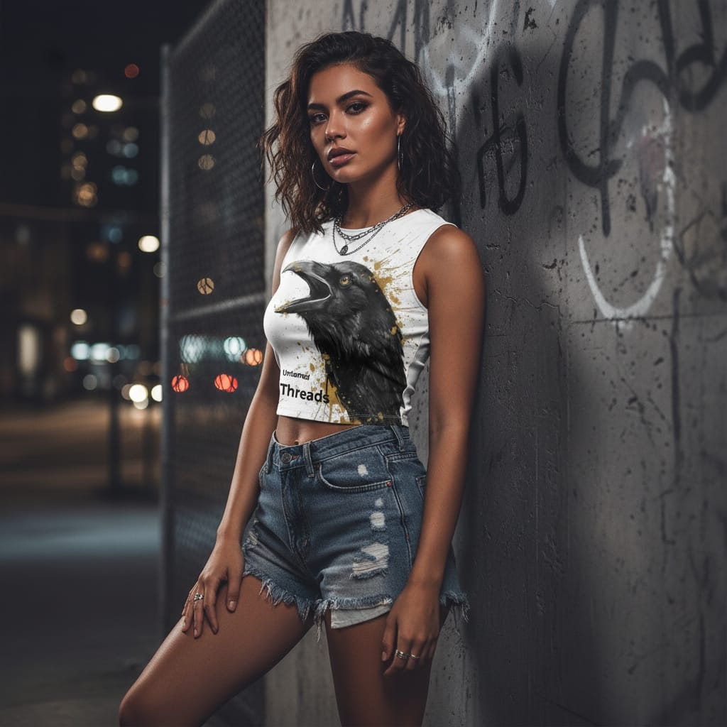 Women's All-Over Print Crop Top - Recycled Polyester Activewear