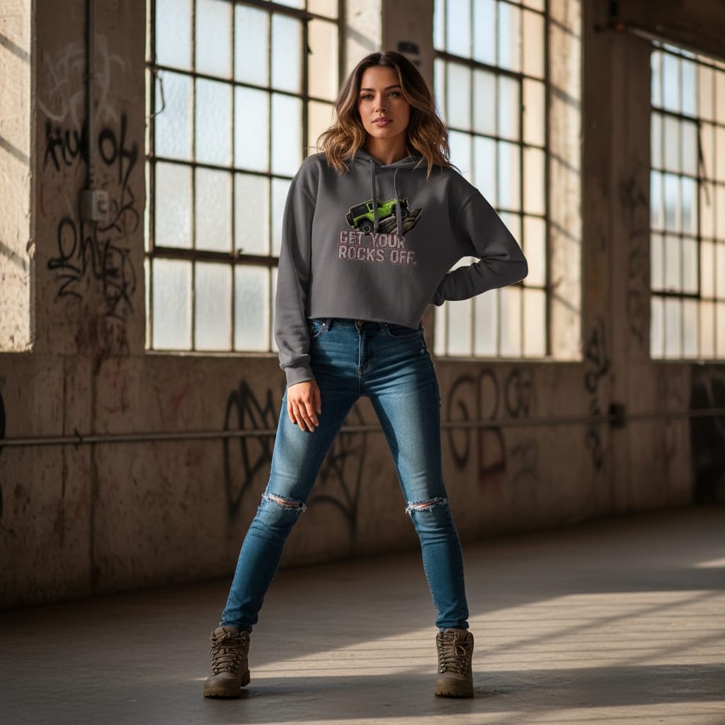 Women's Crop Hoodie - Stylish Cropped Sweatshirt