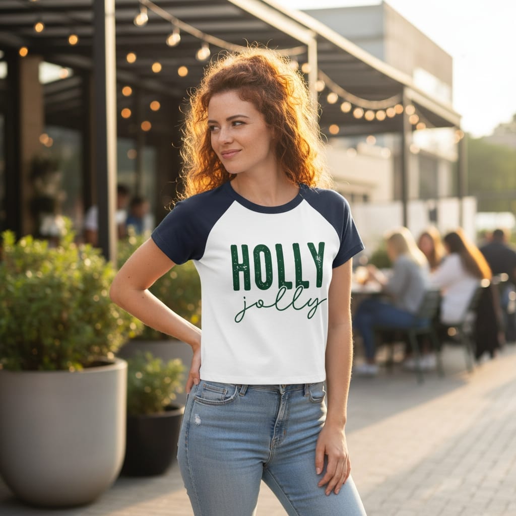 Women’s micro rib raglan baby tee