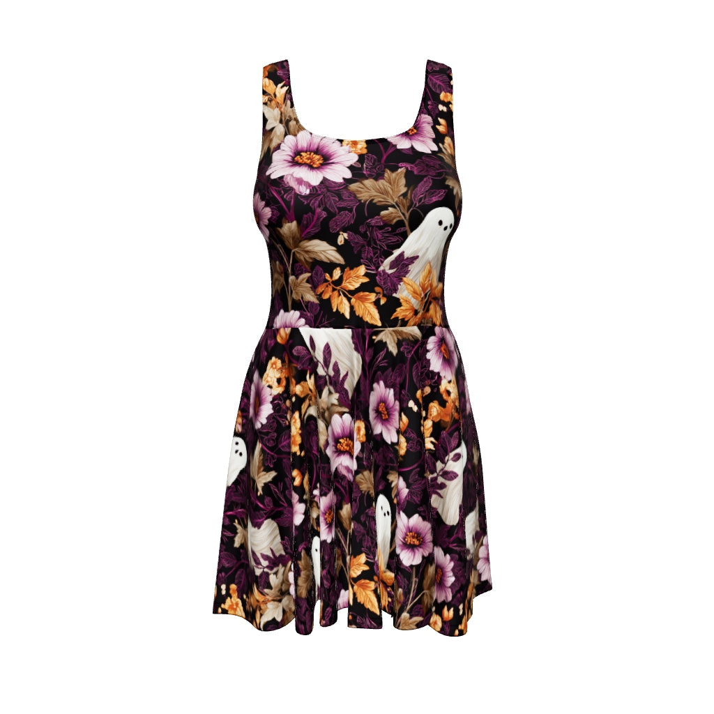 Skater Dress - Flowers and Ghosts